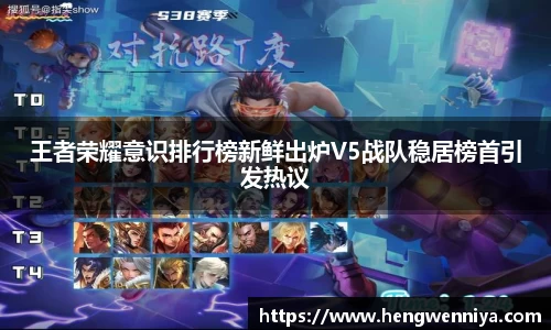 王者荣耀意识排行榜新鲜出炉V5战队稳居榜首引发热议